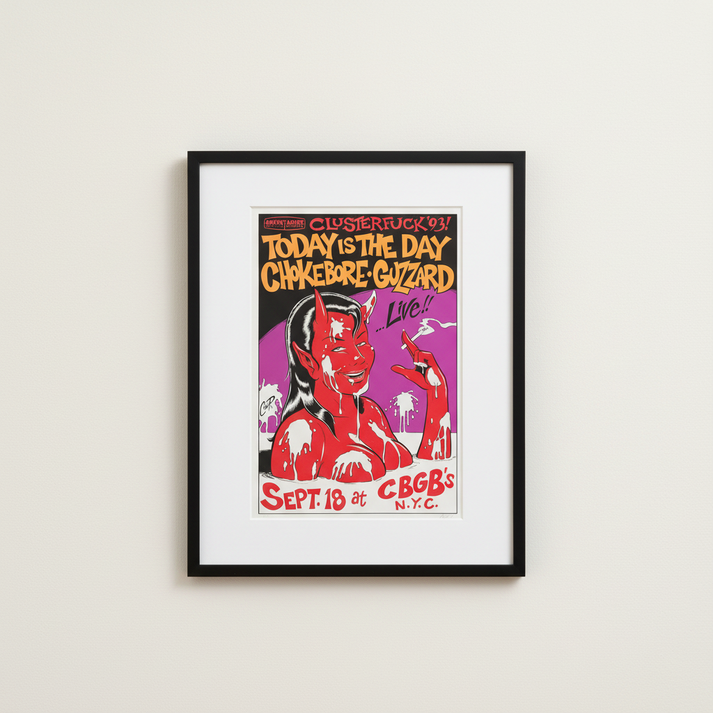 RARE! Today is the Day — Clusterfuck ’93 — Coop, Screenprint (1993)