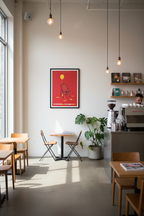 Cold War Kids Poster - Coffee Shop Setting