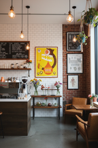 Hyper Static Union Poster in Science Coffee Shop