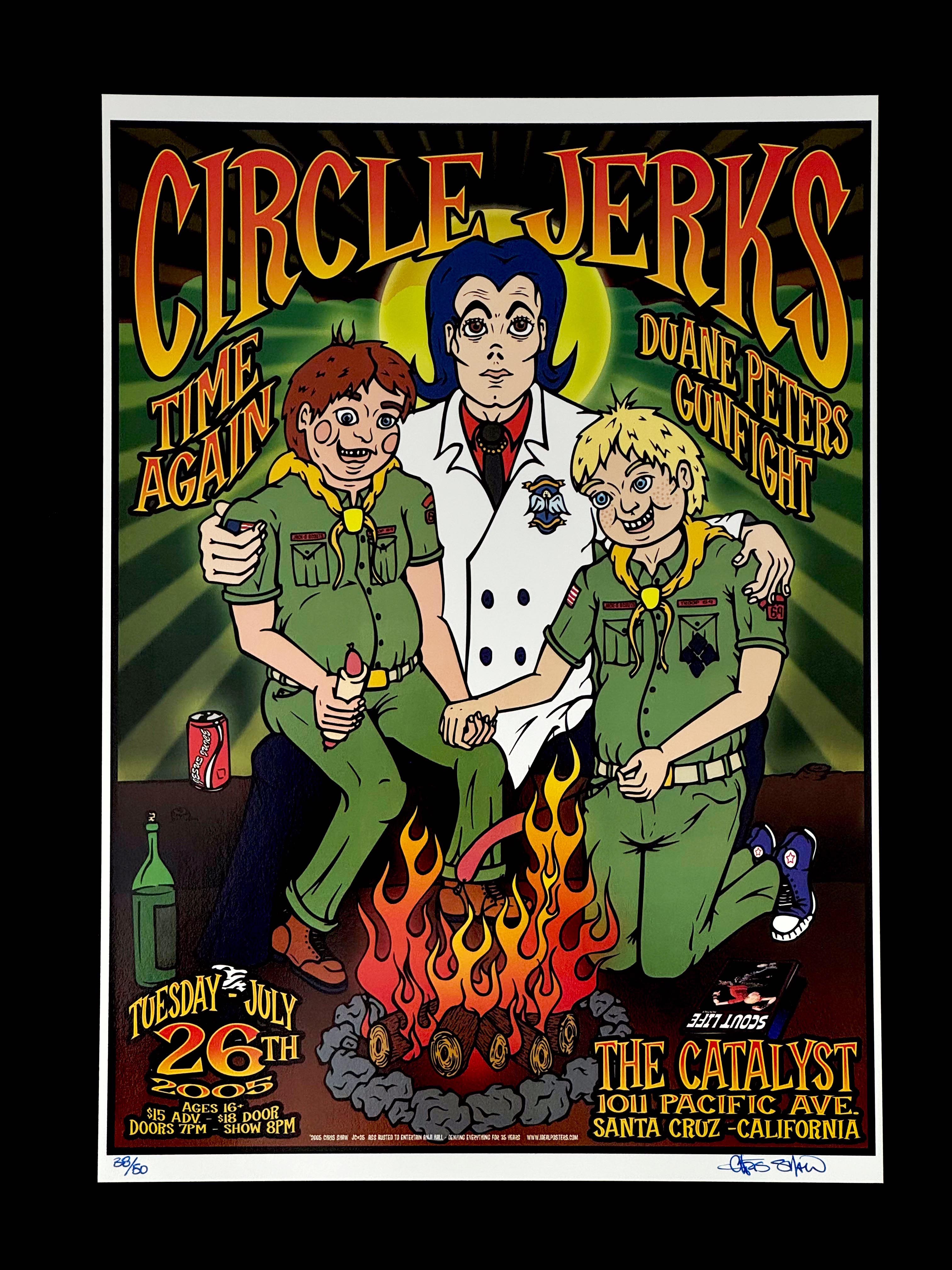 Circle Jerks / Time Again / Duane Peters / Gunfight — The Catalyst — Chris Shaw, Digital Print — Signed and Numbered (2005)