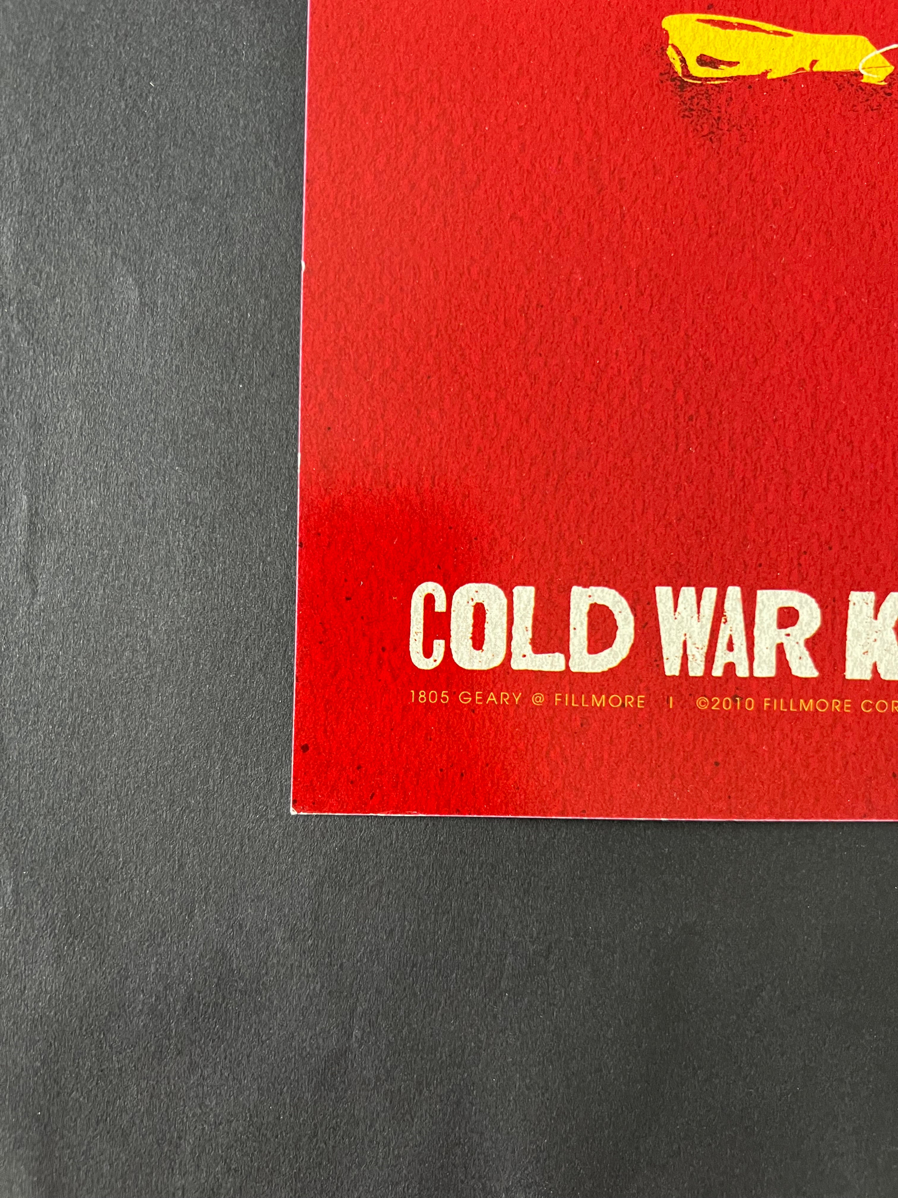 Cold War Kids / Alec Ounsworth — The Fillmore — Brad Kayal, Offset Lithograph (2010)