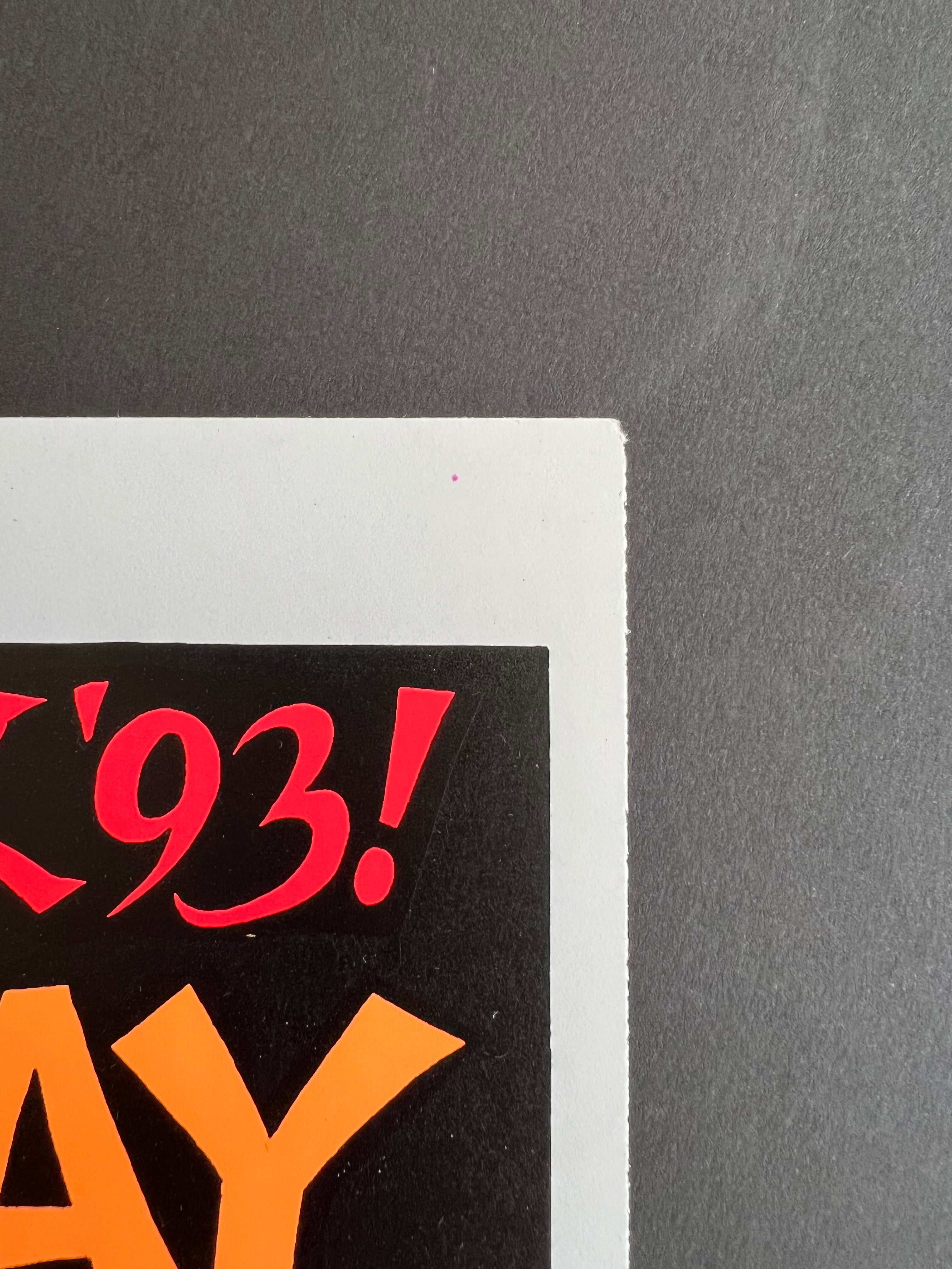RARE! Today is the Day — Clusterfuck ’93 — Coop, Screenprint (1993)