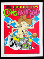 Cows + Hammerhead — Europhelch ’94 Tour Poster — Coop, Screenprint (1994)