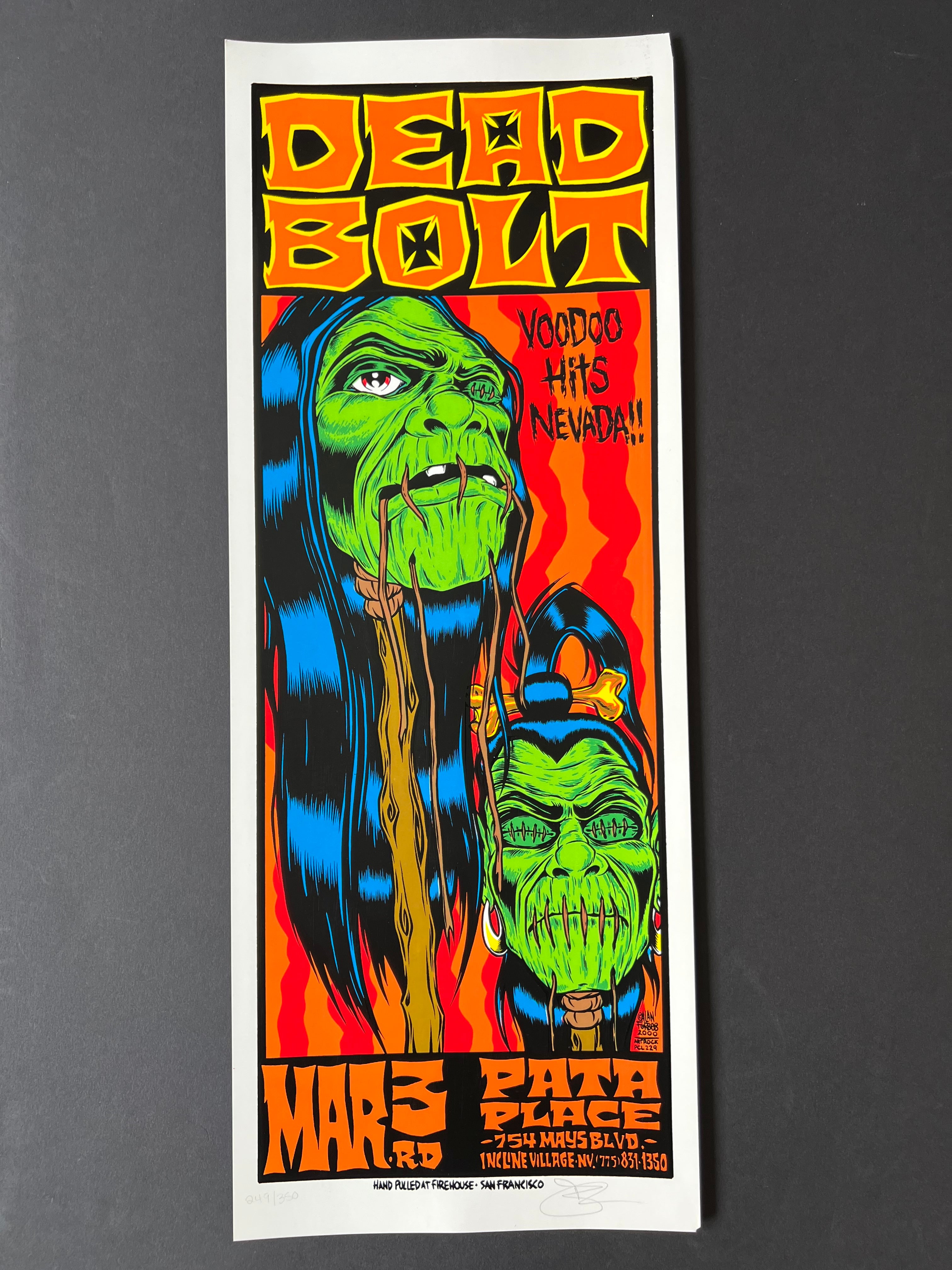 Dead Bolt — Pata Place — Alan Forbes, Signed & Numbered Screenprint (2000)