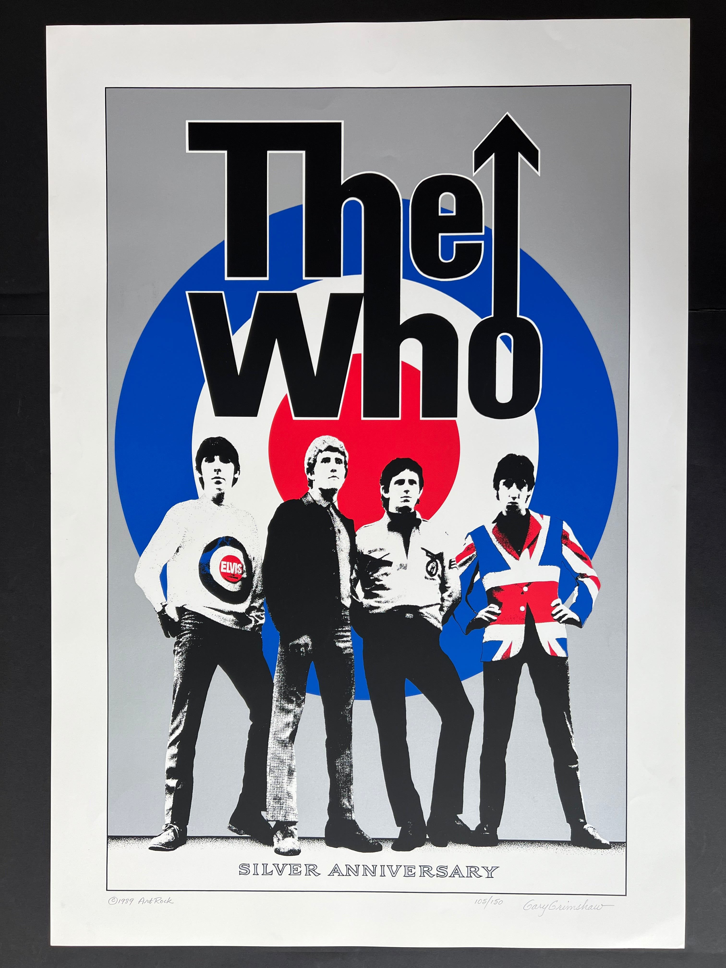 The Who — Silver Anniversary — Gary Grimshaw, Signed & Numbered Screenprint (1989)