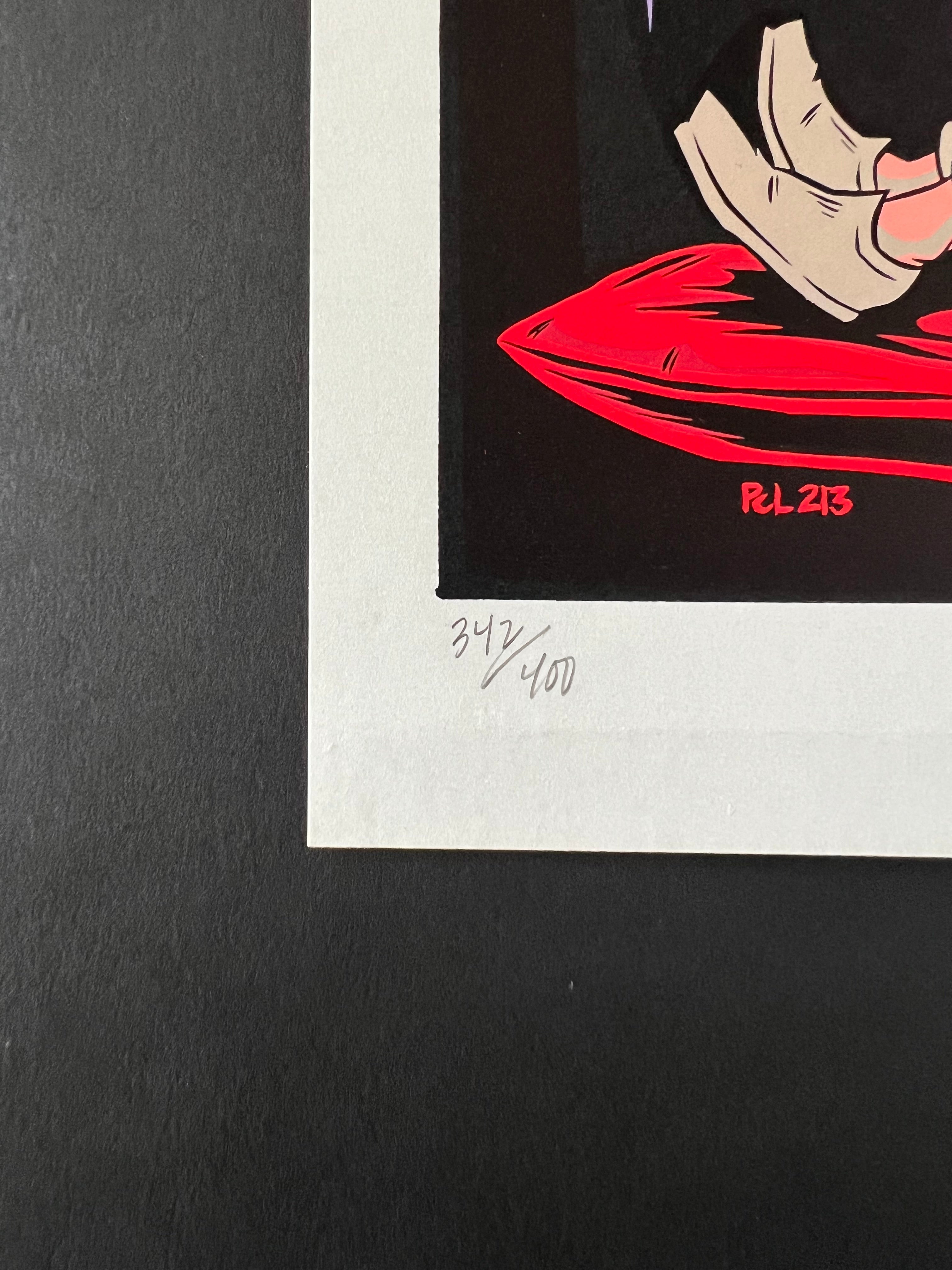 Girl Trouble /  Famous Monsters /  Wire Taps — Seattle — Alan Forbes, Signed & Numbered Screenprint (1998)