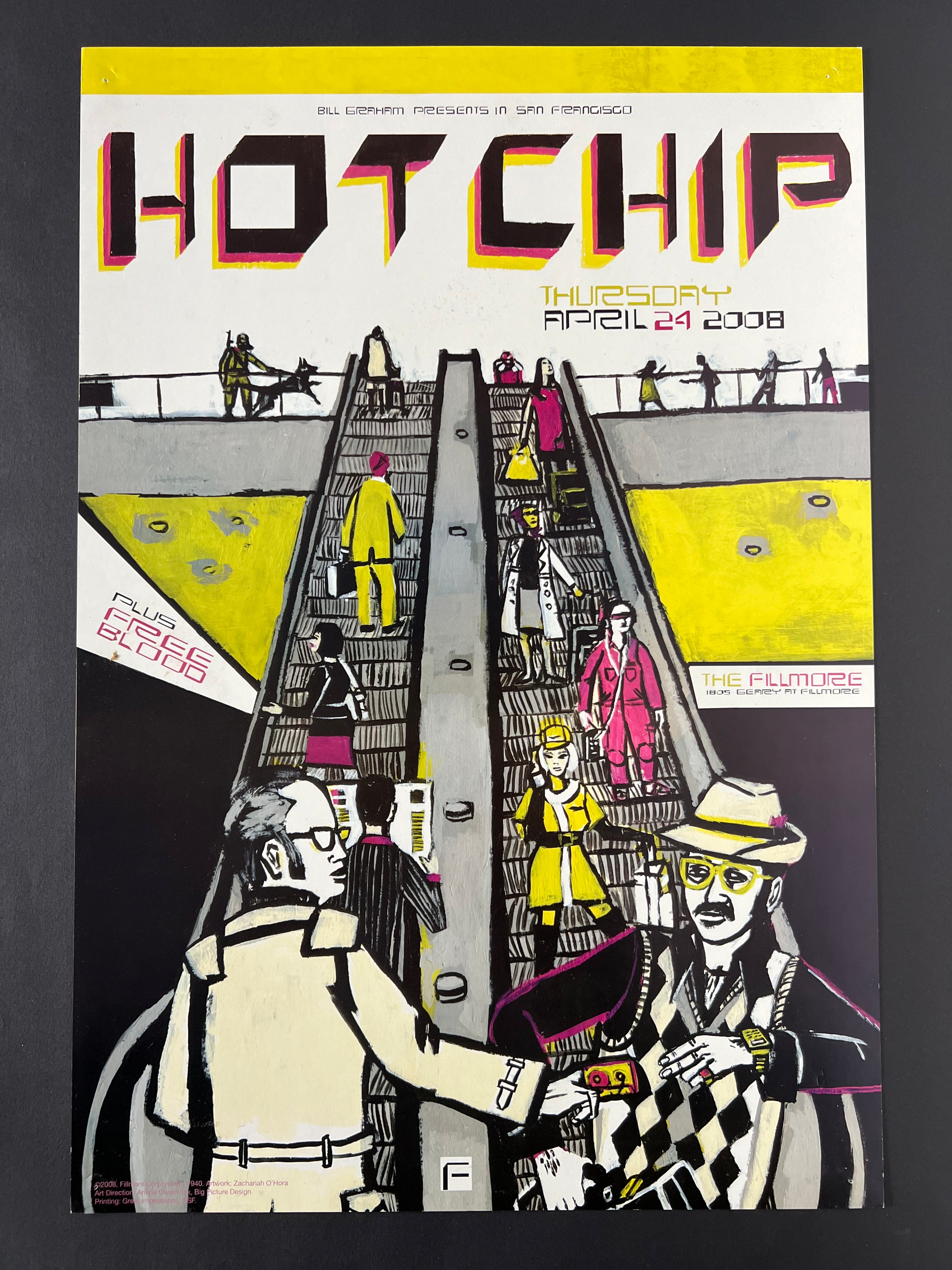 Hot Chip — The Fillmore — Zachariah O'Hora, Offset Lithograph (2008)