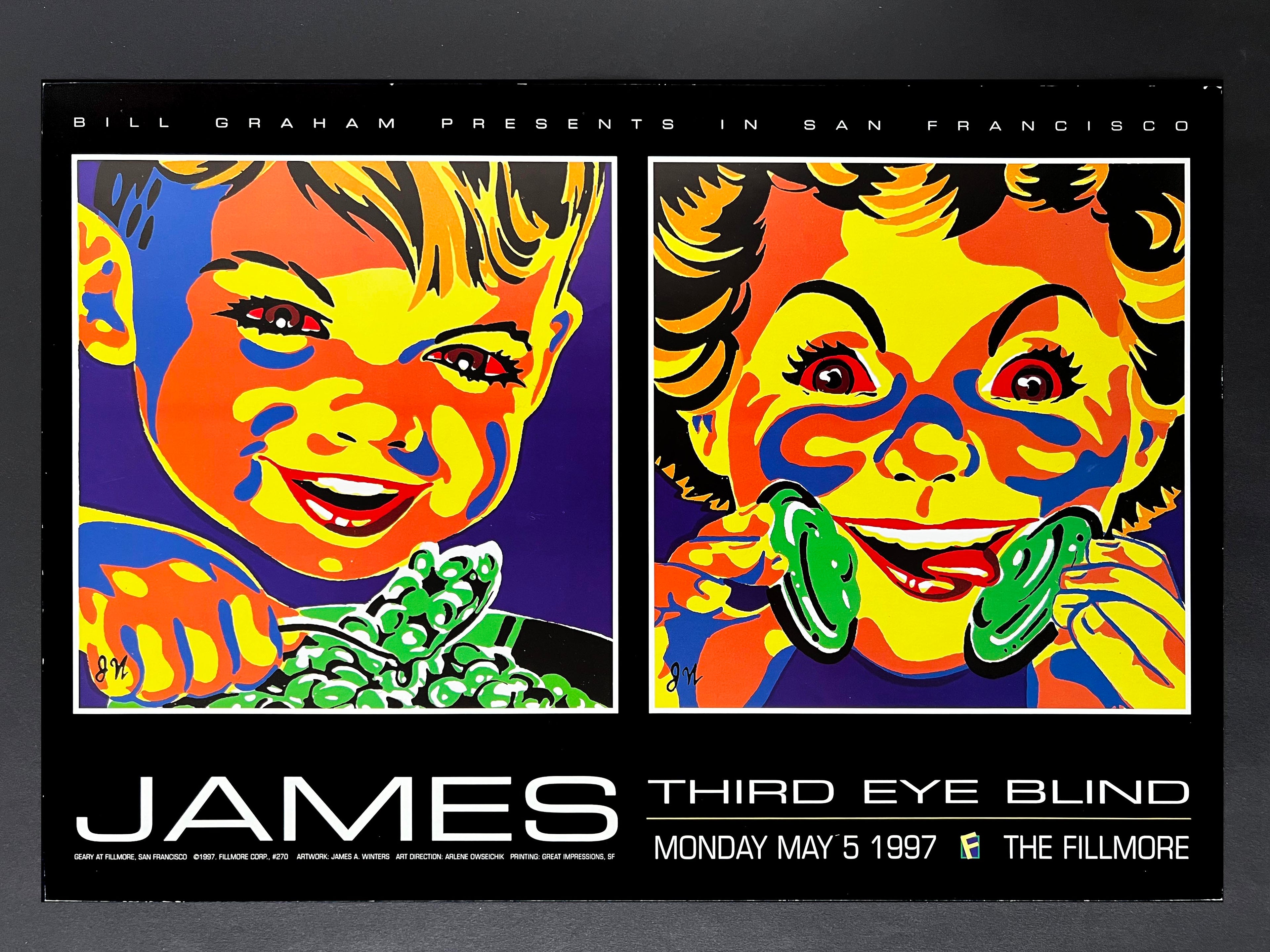 James / Third Eye Blind — The Fillmore — James A. Winters / Arlene Owseichik, Offset Lithograph (1997)