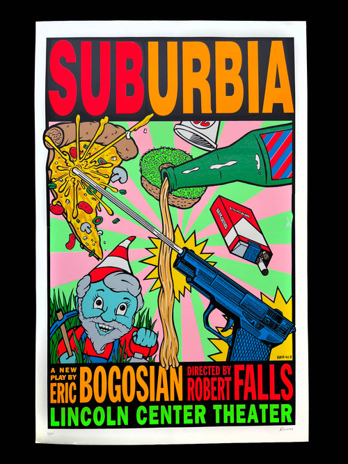 "SubUrbia” at the Lincoln Center, Theater Promo — Frank Kozik, Screenprint (1993)