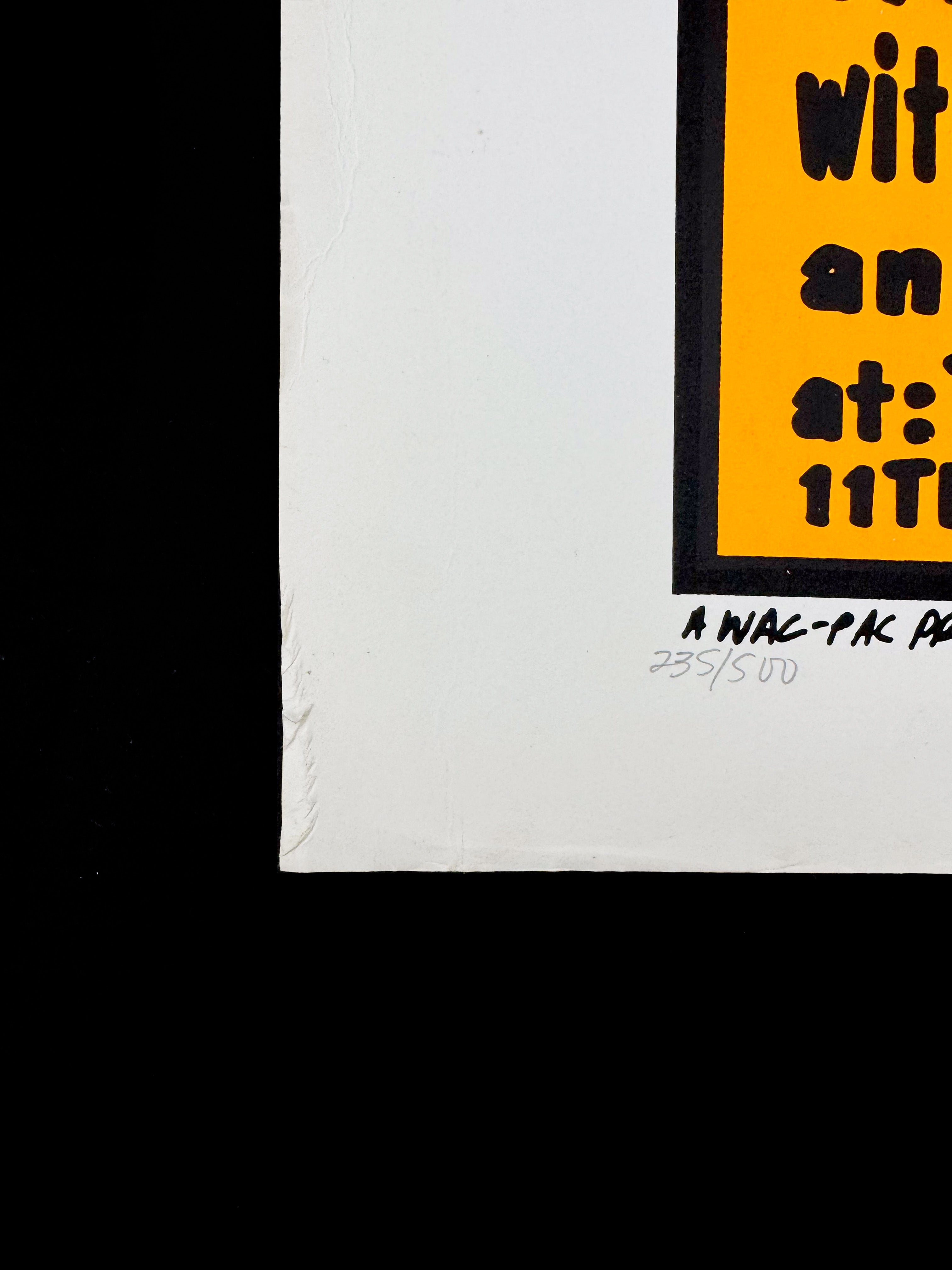 The Naughty Ones / The Gary Floyd Band / The Useless Playboys / The Royal Crown Revue / Super Diamond — Three Big Shows— Frank Kozik, Signed & Numbered Screenprint (1995)