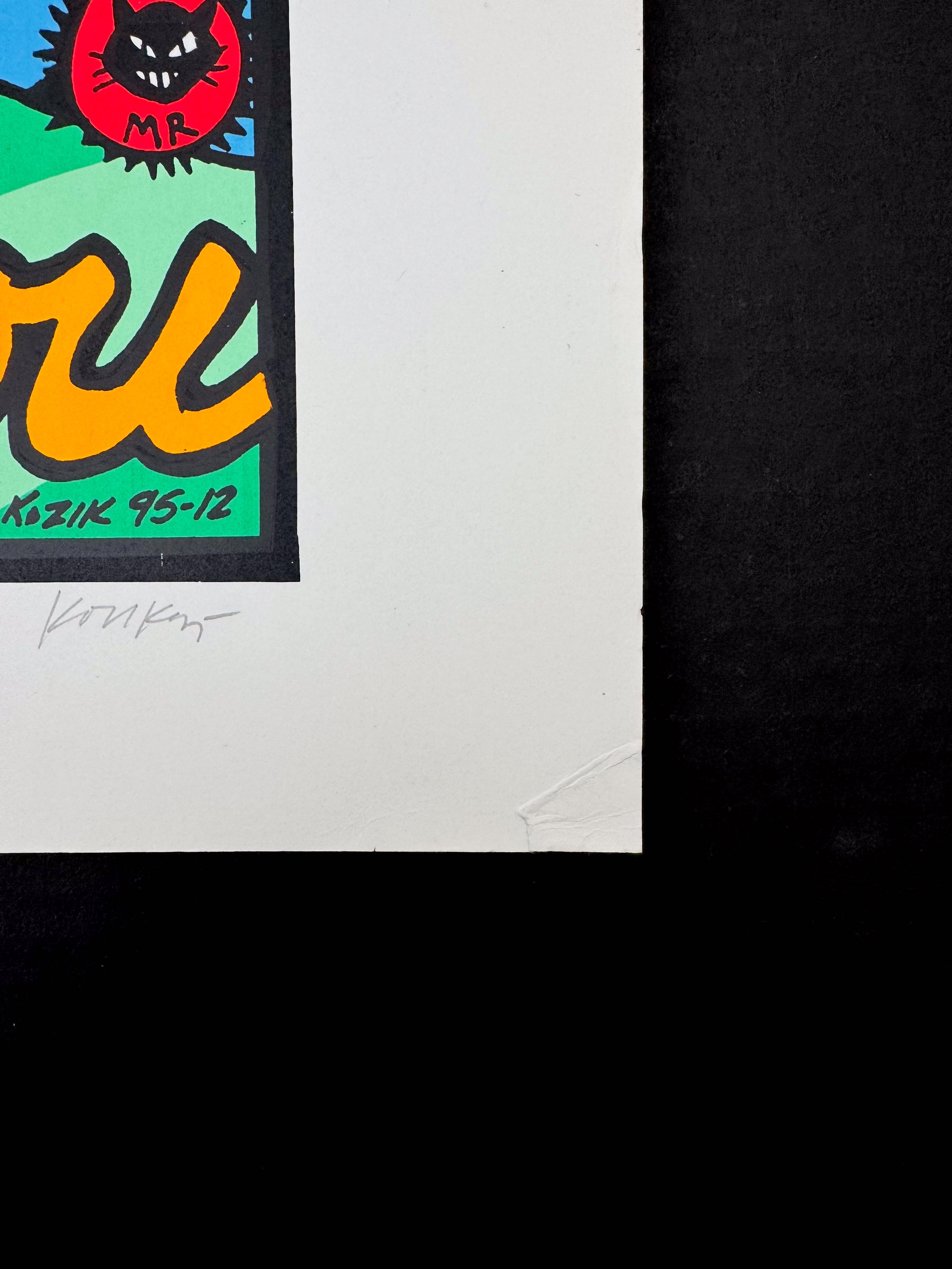 The Naughty Ones / The Gary Floyd Band / The Useless Playboys / The Royal Crown Revue / Super Diamond — Three Big Shows— Frank Kozik, Signed & Numbered Screenprint (1995)
