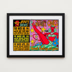The Naughty Ones / The Gary Floyd Band / The Useless Playboys / The Royal Crown Revue / Super Diamond — Three Big Shows— Frank Kozik, Signed & Numbered Screenprint (1995)