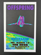 The Offspring /  Quicksand /  No Use For A Name — The Edge — M. Getz, Signed & Numbered Screenprint (1995)
