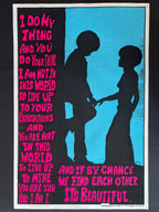 “Gestalt Prayer” blacklight poster — Los Angeles — OS3-18 (1972)