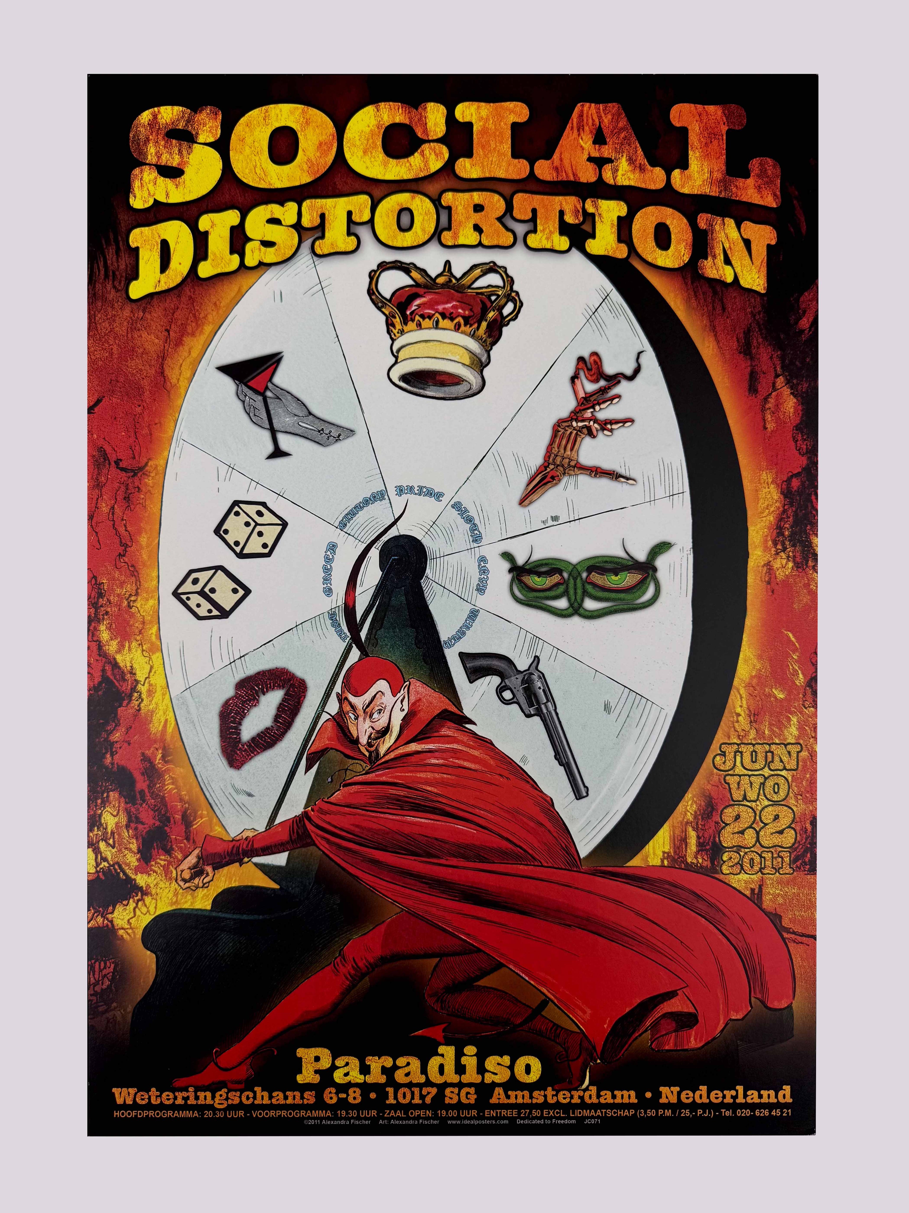 Social Distortion — Paradiso — Alexandra Fischer, Digital Print (2005)