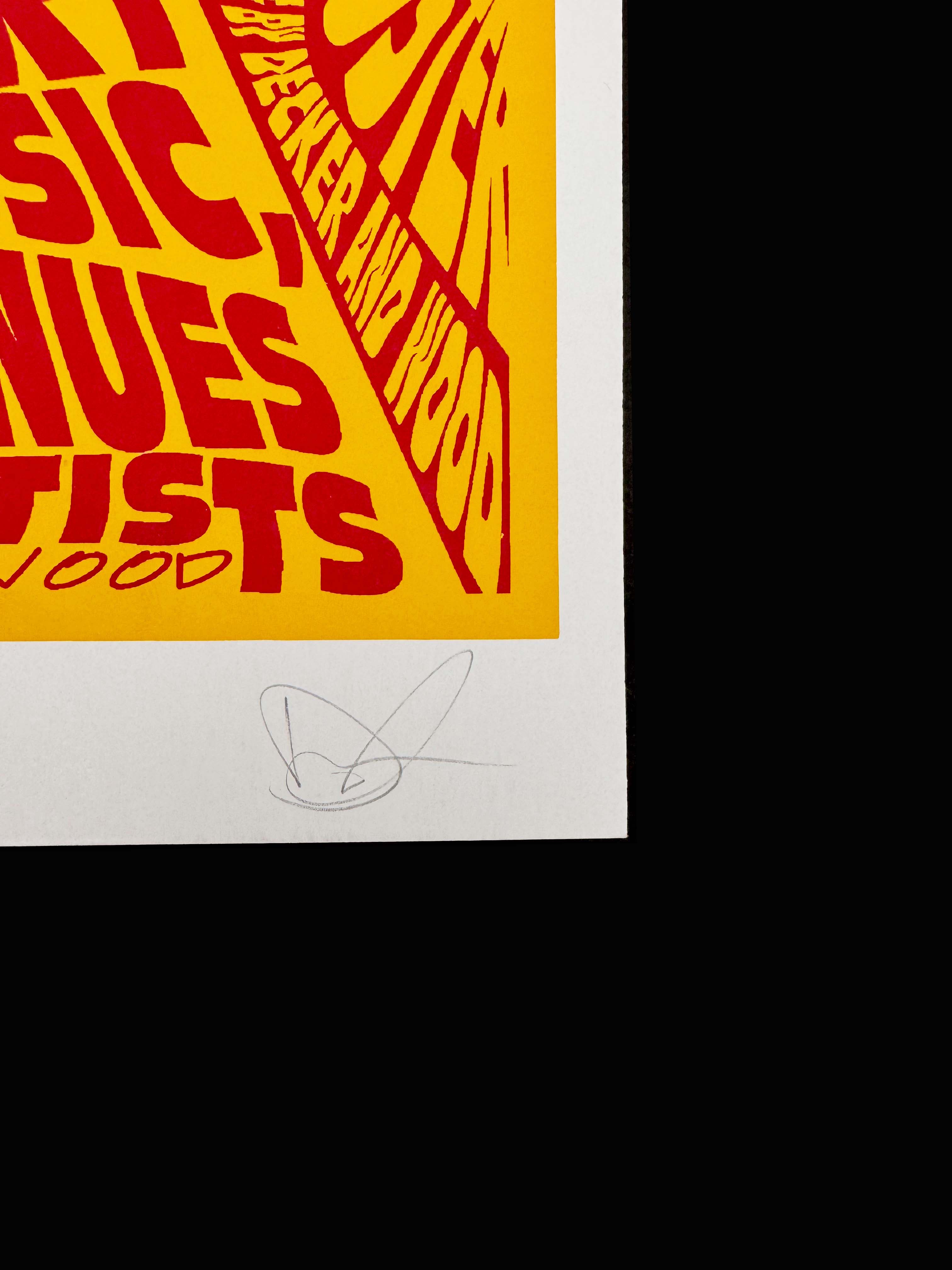 Superchunk / Aereogramme / Rilo Kylie — Trocadero Theatre — Jeff Wood / James Decker, Signed & Numbered Screenprint (2001)