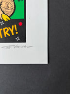 Cows / Mama Tic / Guzzard — Thank God I'm a Country Boy! — Frank Kozik, Screenprint (1992)