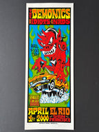 The Demonics /  The Idiots /  The Nads — San Francisco — Alan Forbes, Signed & Numbered Screenprint (2000)
