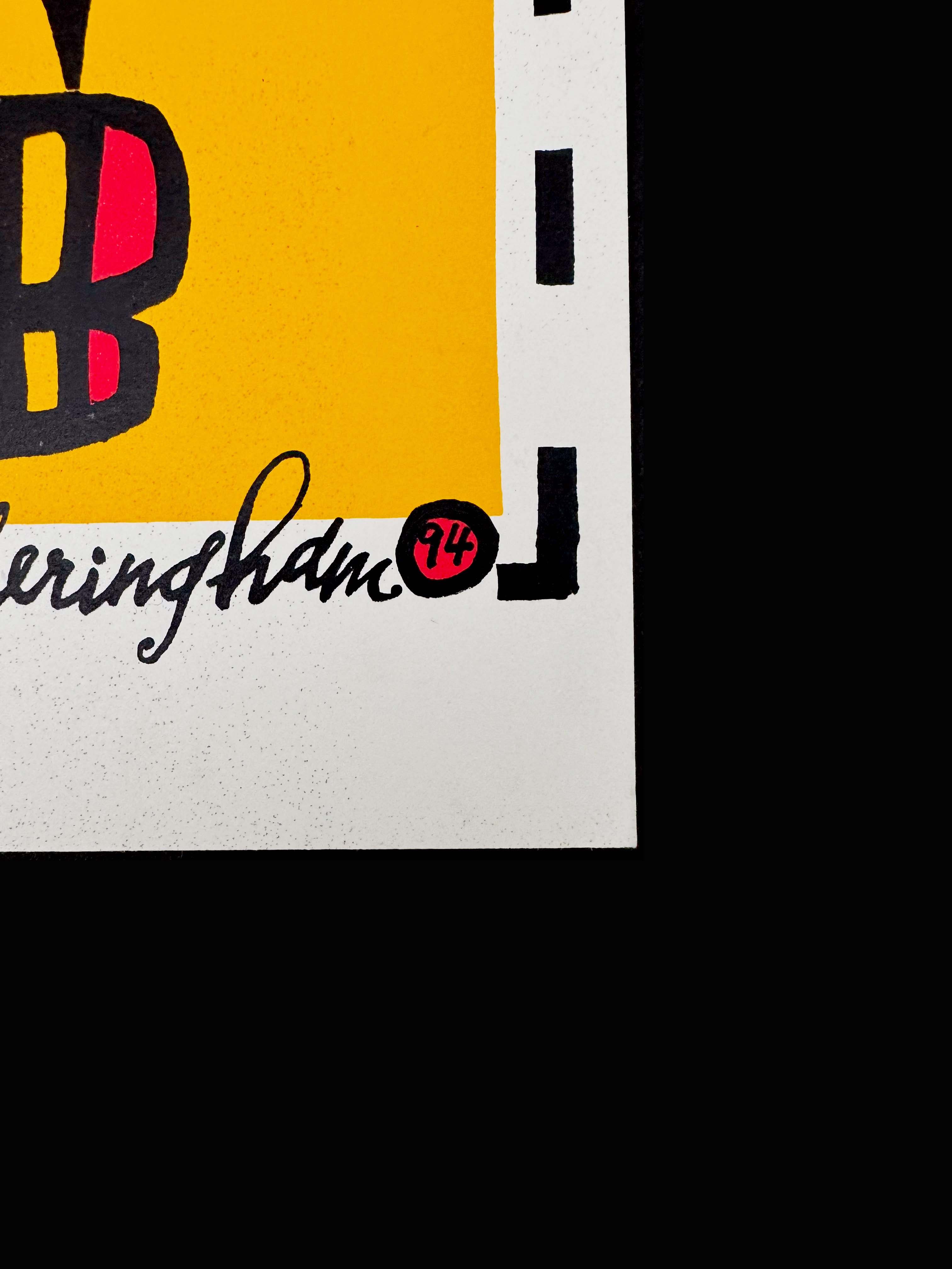 Unsane / Hammerhead / Guzzard / Today is the Day / Chokebore — CBGB — Mr. Fotheringham, Signed & Numbered Screenprint (1994)