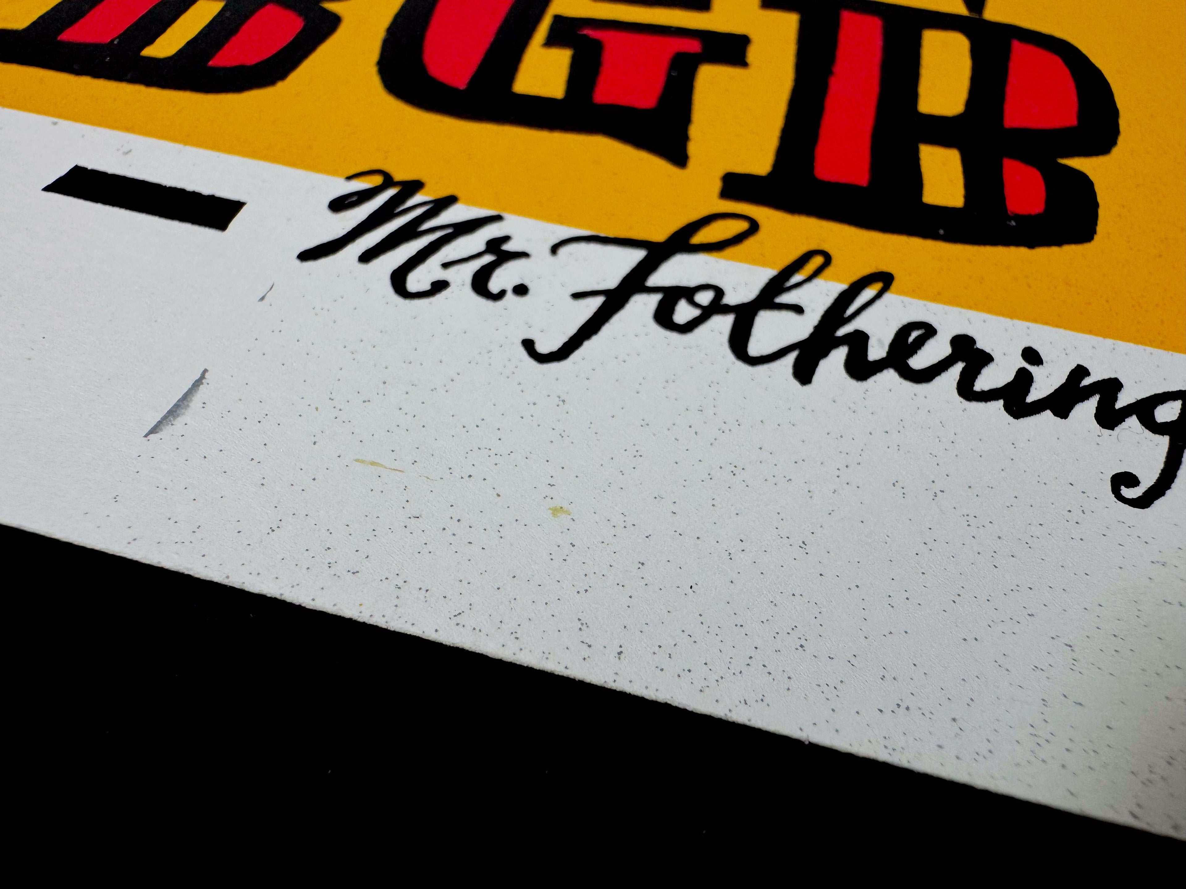 Unsane / Hammerhead / Guzzard / Today is the Day / Chokebore — CBGB — Mr. Fotheringham, Signed & Numbered Screenprint (1994)