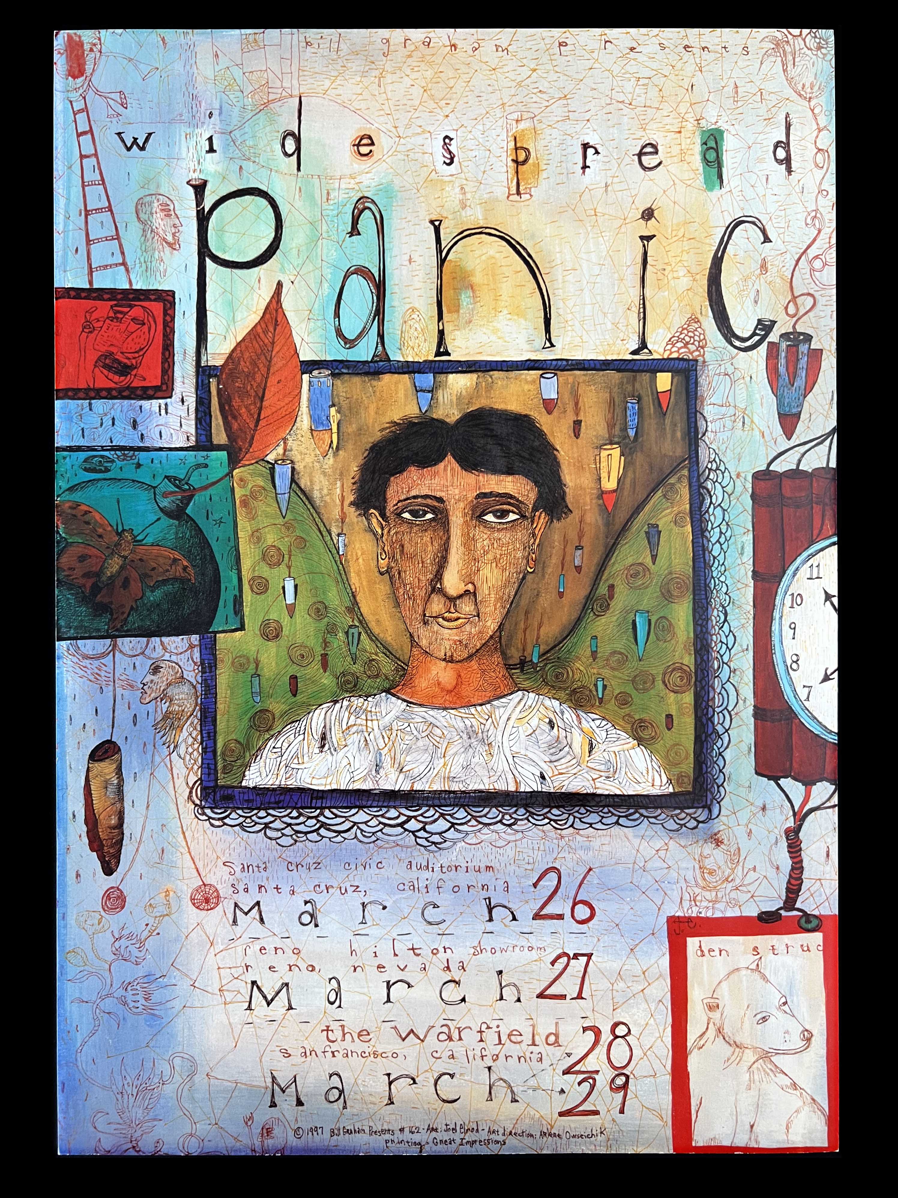 Widespread Panic — The  Warfield — Joel Elrod / Arlene Owseichik, Offset Lithograph (1997)