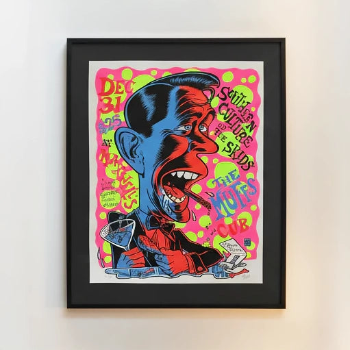 Southern Culture on the Skids / The Muffs / Cub — Maxwell's — Ward Sutton, Signed & Numbered Screenprint (1995)