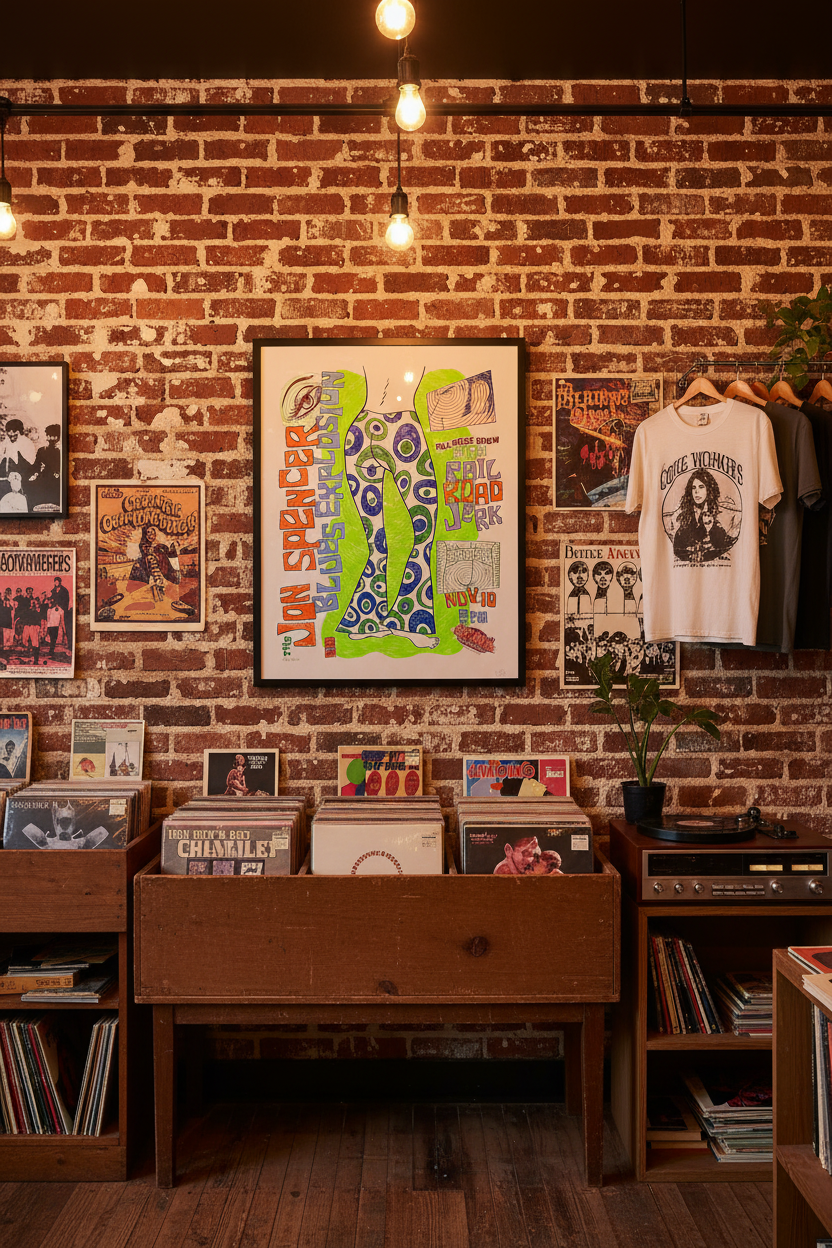 Jon Spencer Blues Explosion Poster in Record Store