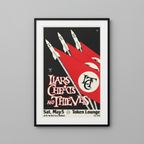 Liars Cheats & Thieves — Token Lounge, Detroit — Ghetto Press, Screenprint (1990)