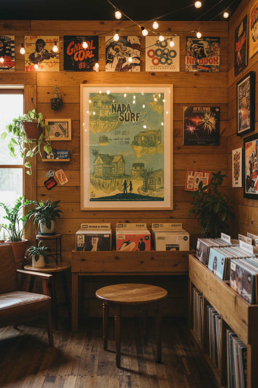 Nada Surf Poster - Record Store Setting