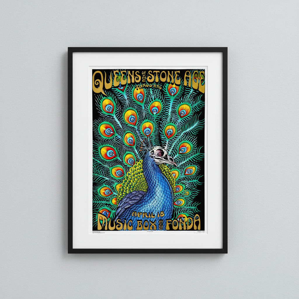 QOTSA Peacock Poster - Staff Pick 3