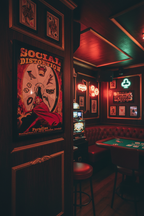 Social Distortion Poster in Casino Bar