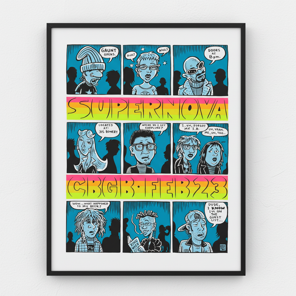 Supernova CBGB Poster - Gallery Wall