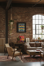 Supernova poster in warehouse setting
