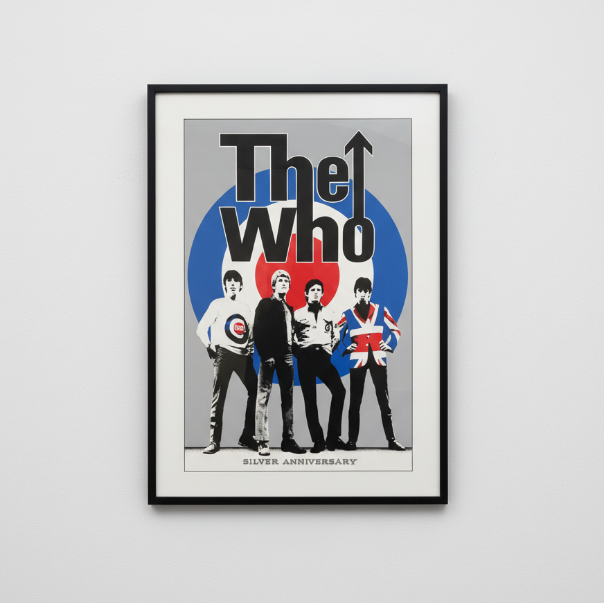The Who — Silver Anniversary — Gary Grimshaw, Signed & Numbered Screenprint (1989)