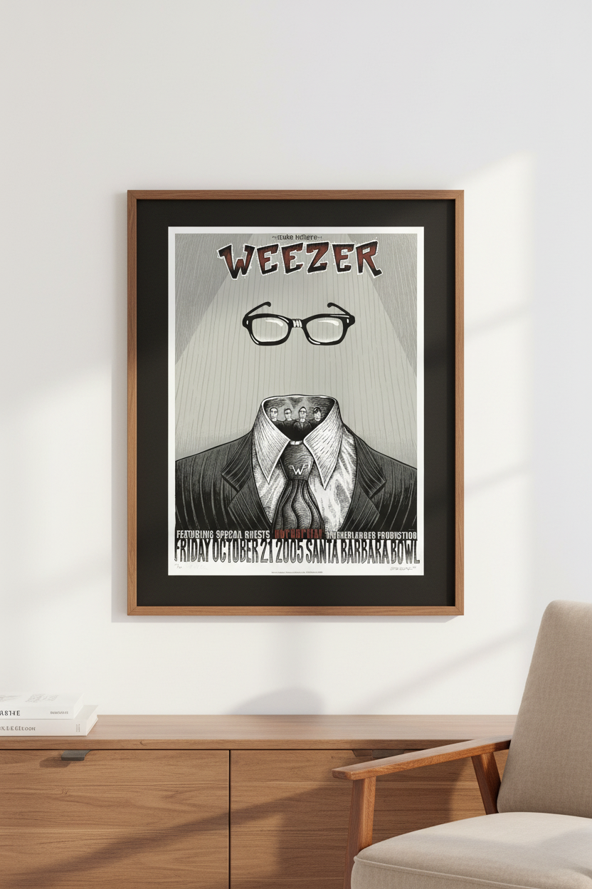 Weezer poster in correct portrait orientation