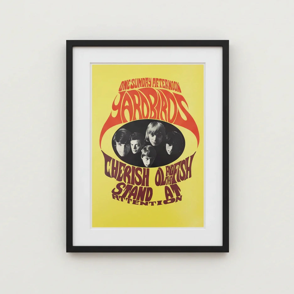 The Yardbirds "One Sunday Afternoon" Double-Sided Promo Poster — Offset Lithograph (1967)